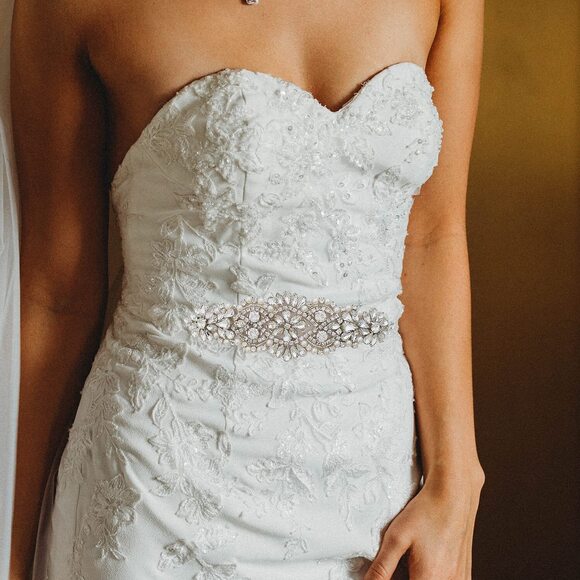 5281 Crystal Bridal Belt For Wedding Gown, Dress Belts With Rhinestones main image 5